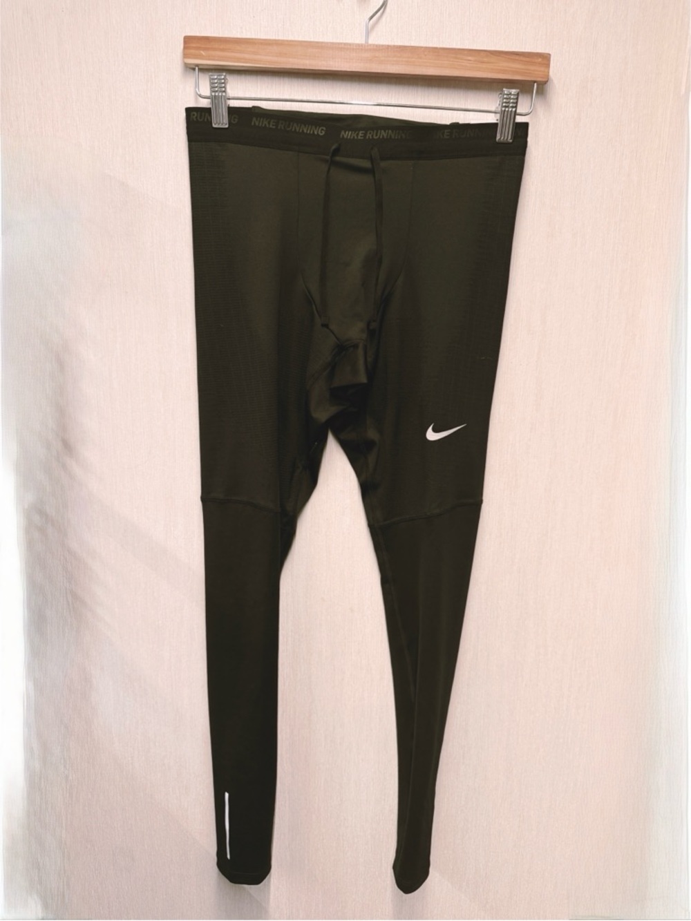 NWT Nike Men's Phenom Elite Black Running Tights Ankle Length, Size Small - Picture 2 of 9